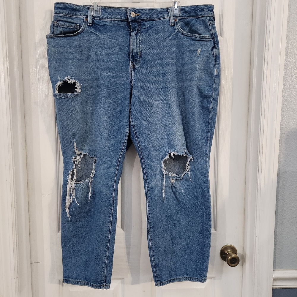 Old Navy Light Blue O.G. Straight Jeans - Picture 1 of 7